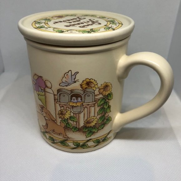 Vtg 1990 Watkins Country Kids Good Friends are Forever Mug and Coaster Set 10oz. - Picture 6 of 15